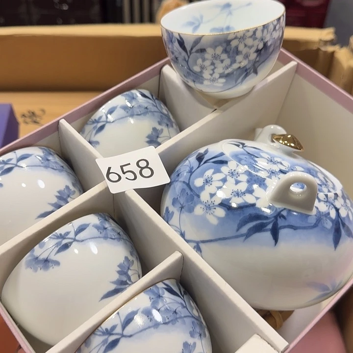 很好看的陶瓷很好看的茶壶套装