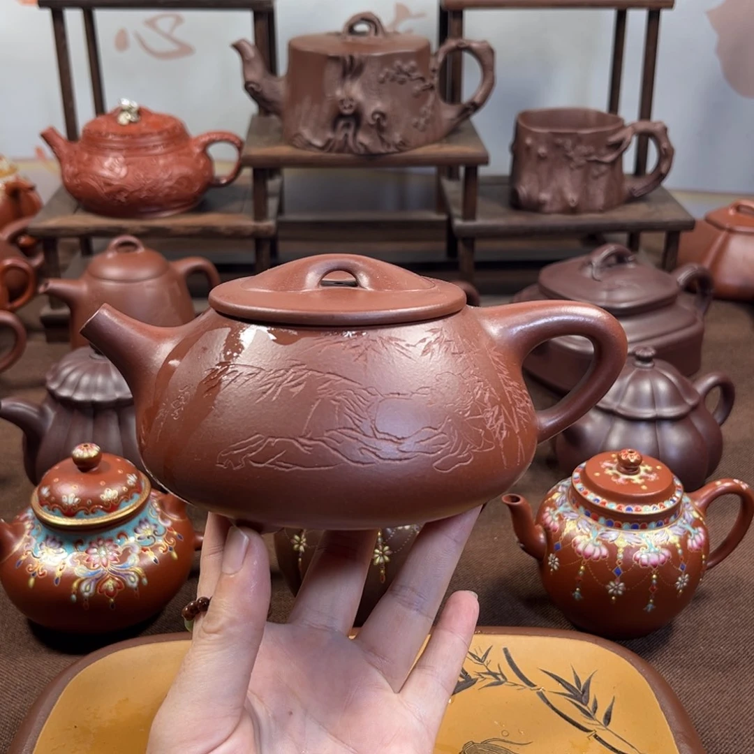 茶壶紫砂原矿紫泥400毫升