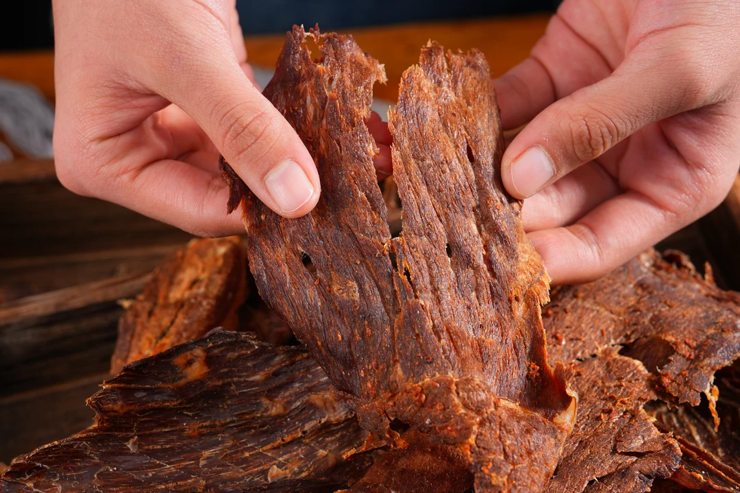 内蒙特产巴掌大的风干牛肉薄脆（全新体验）