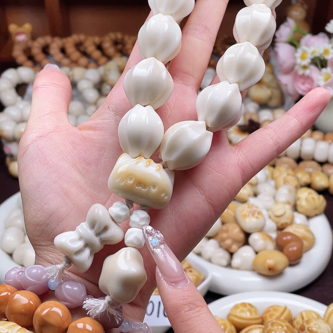 吊坠白玉菩提一串成品c