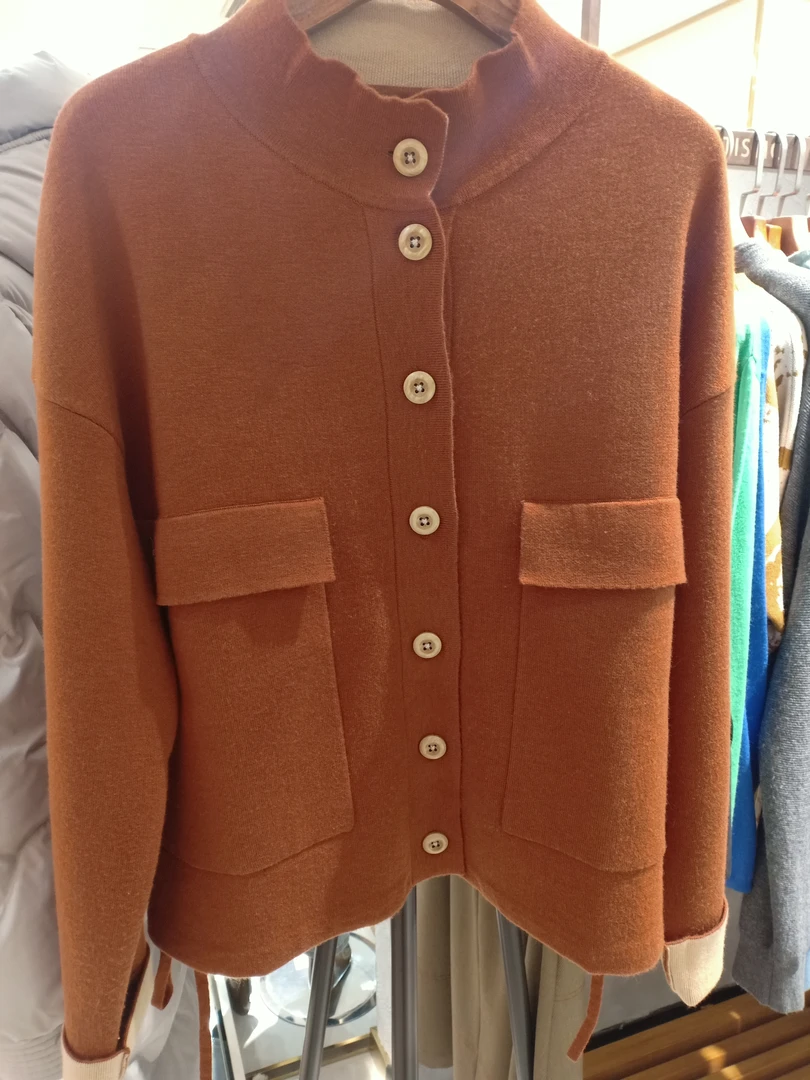 女士针织开衫毛衣短款气质时尚休闲百搭