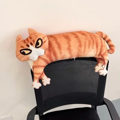 抽象老吴猫毛绒玩偶公仔猫咪表情包抱枕丑萌趣味搞怪玩具男女礼物
