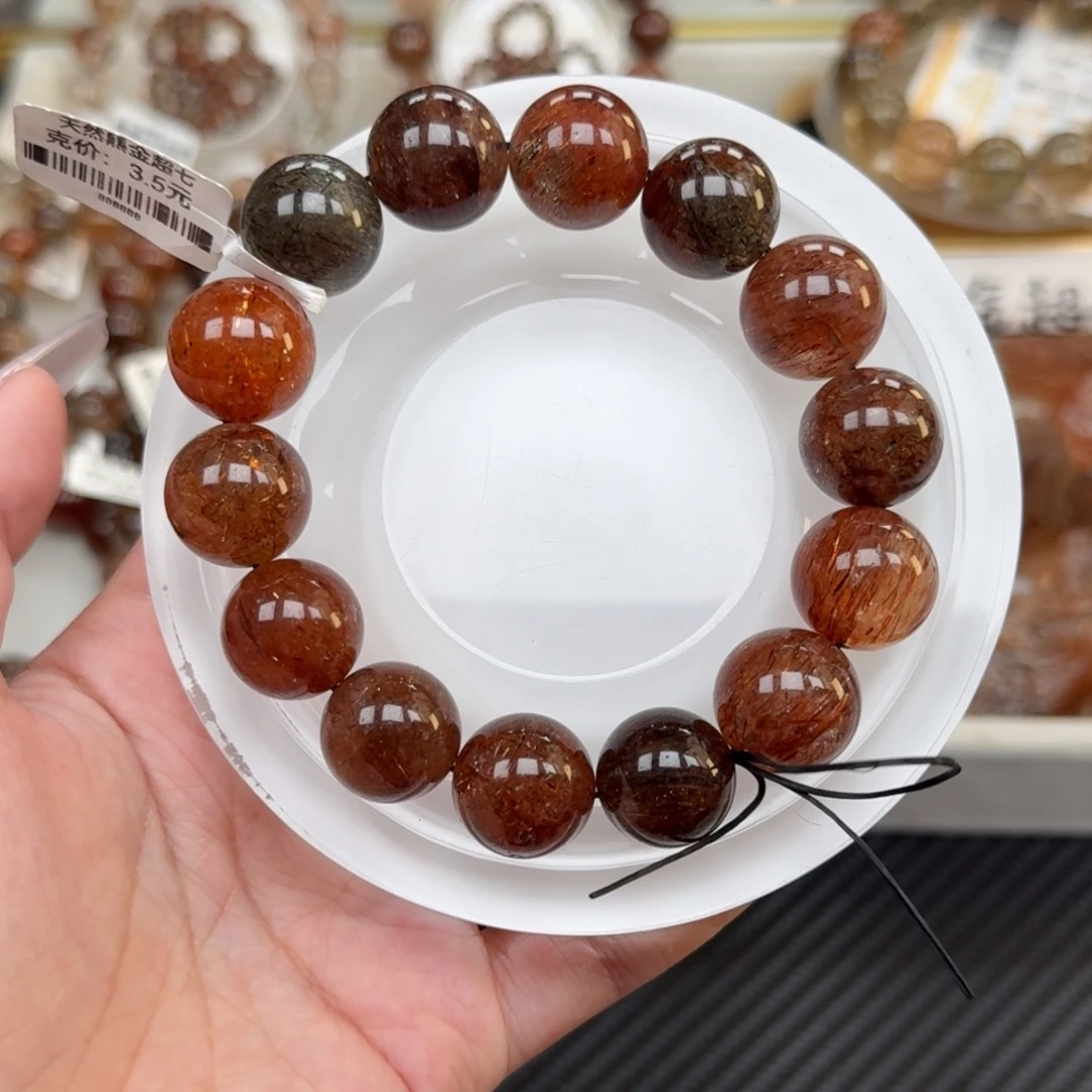 未镶嵌水晶手链黑金超七多样性发其一