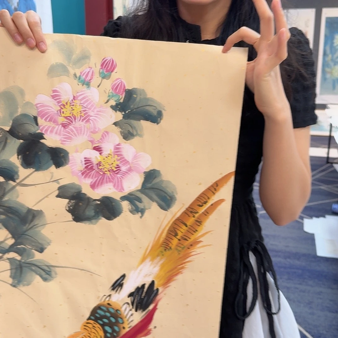 国画国画作品山水花鸟