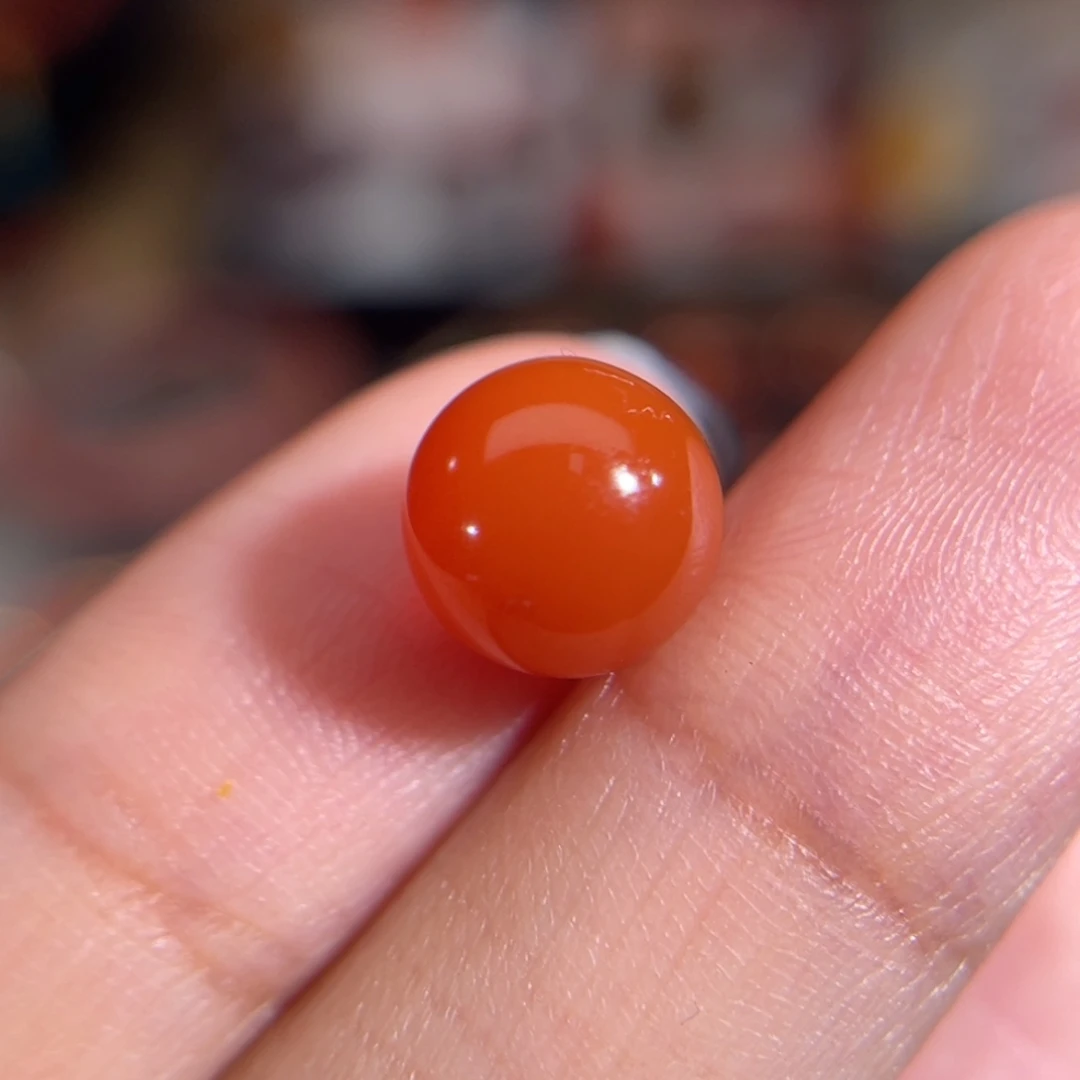 .***幸未镶嵌圆珠 8.6mm 不换退南红玛瑙