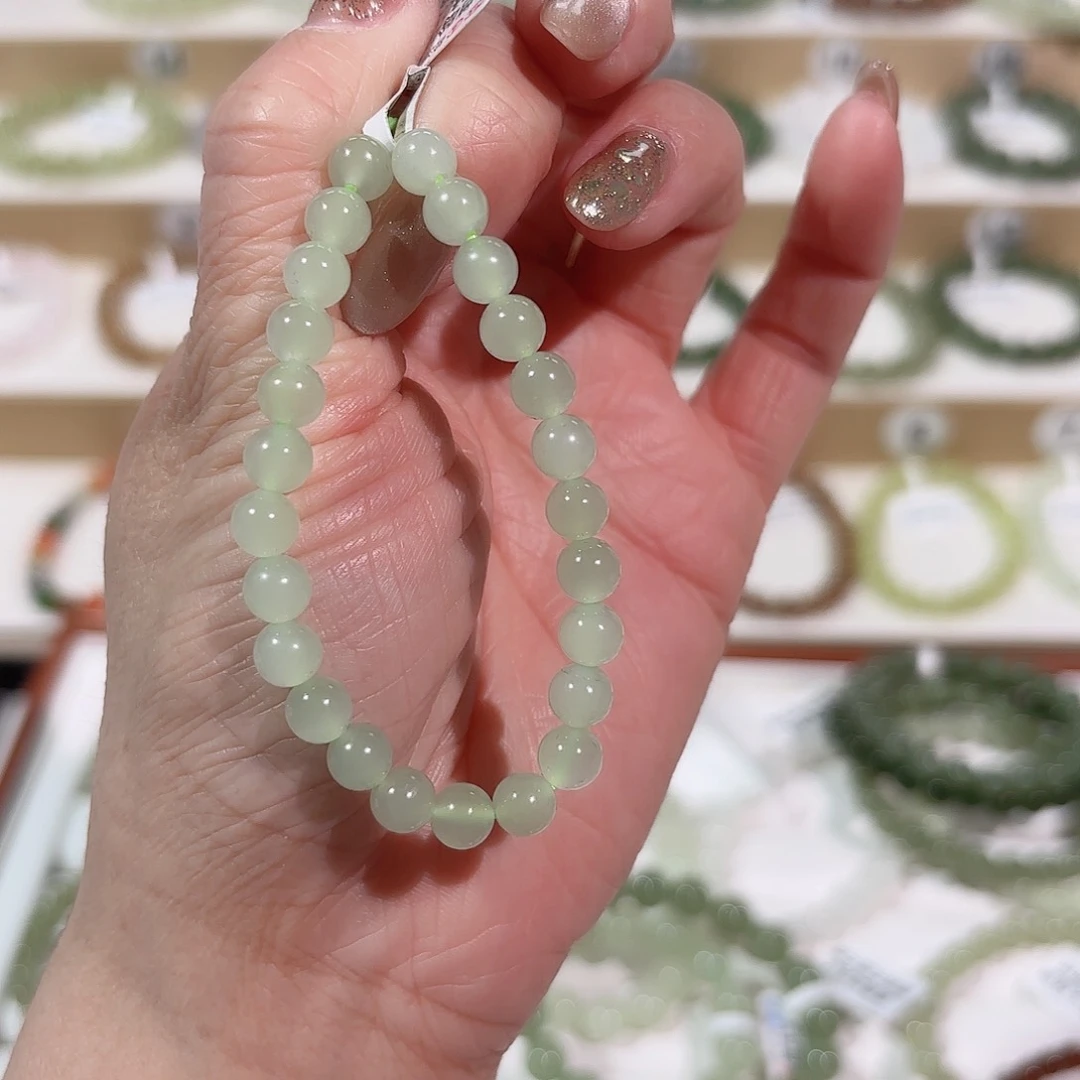 和田玉手链未镶嵌V