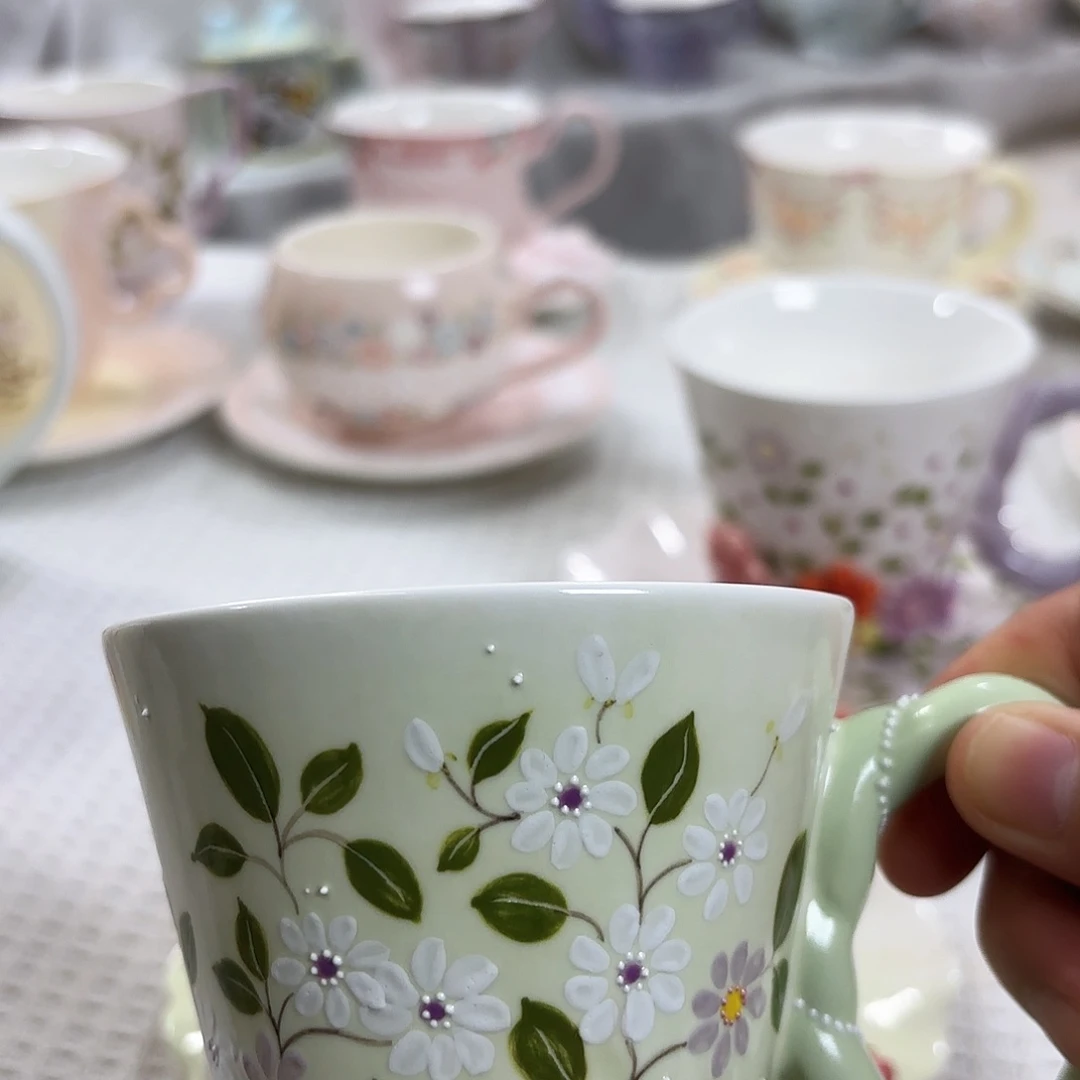 卡***诺手绘创意高温釉下彩陶瓷