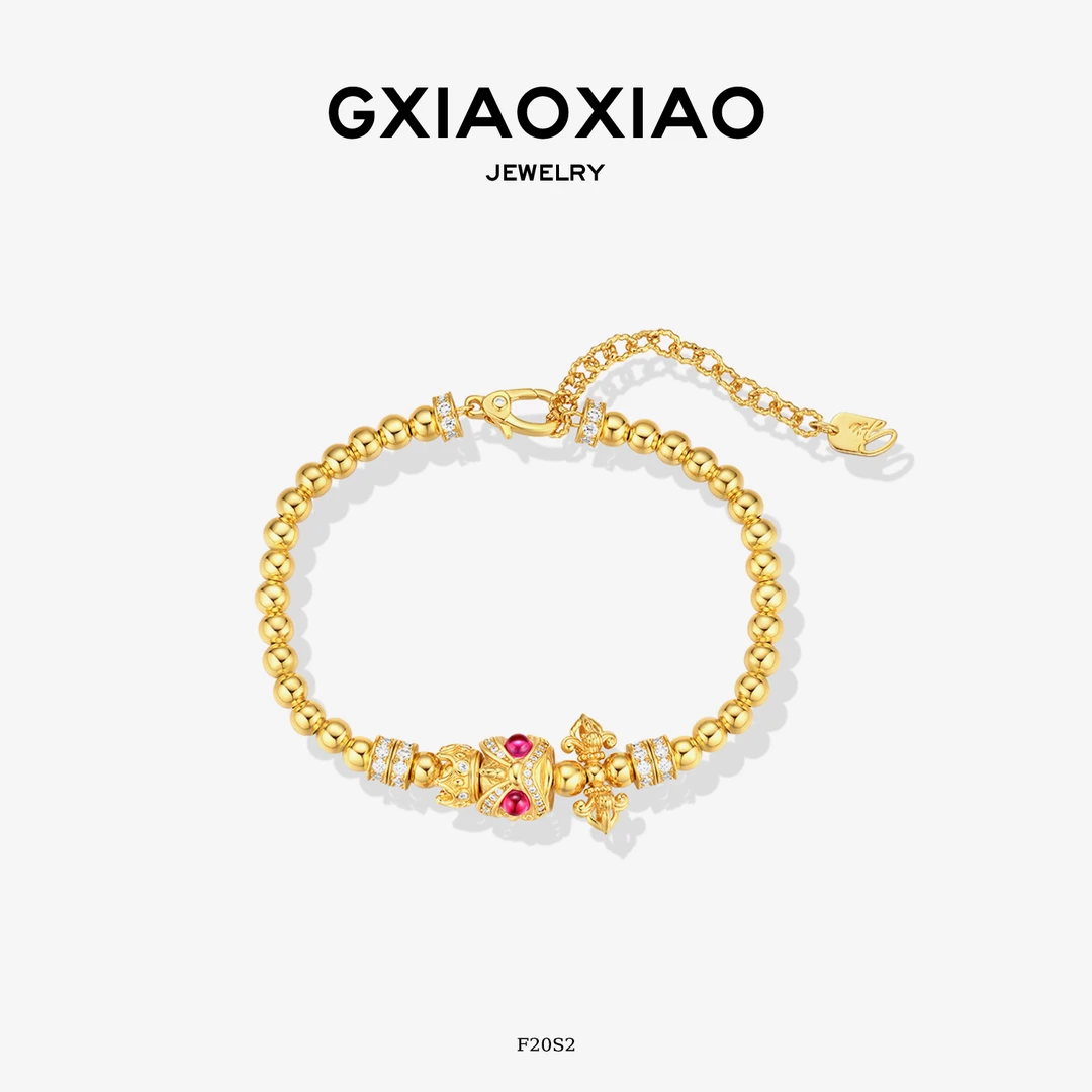 G XIAOXIAO 【刚杵醒狮】中式气质百搭盘缠手链 F20S2新年礼物