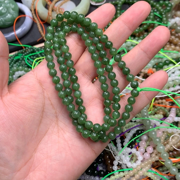 和田玉未镶嵌手链105