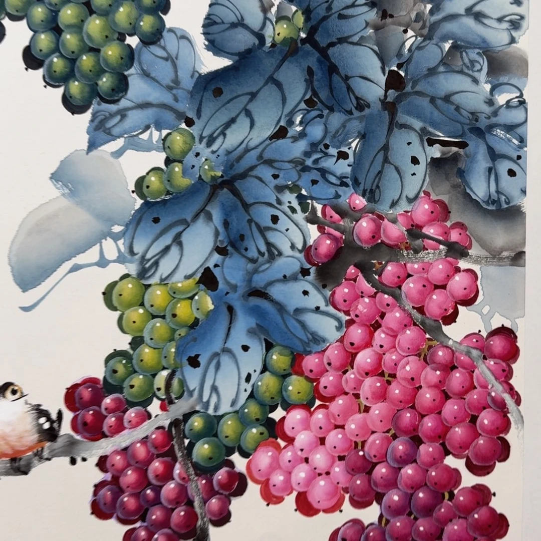 国画国画作品山水花鸟