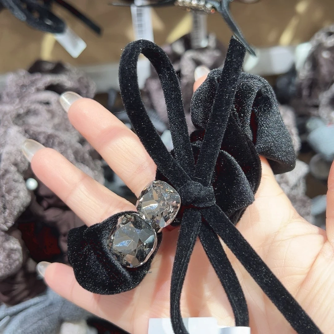 非金属黑色丝绒方钻肠圈