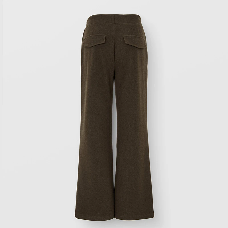 爱客女装时尚直筒裤修身阔腿裤秋冬时尚微弹外穿冬季RL25440K002