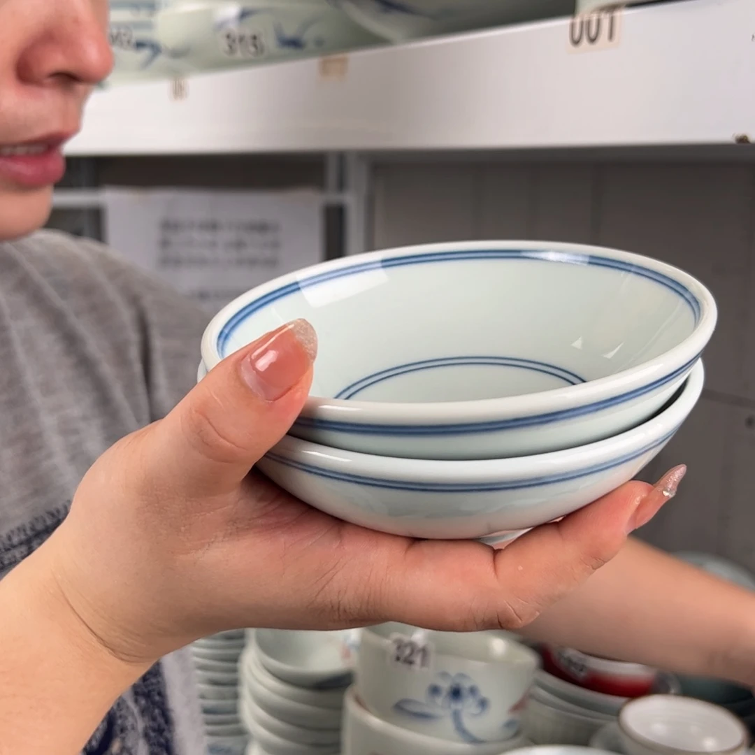 微瑕双线5寸木子碗（两只装）