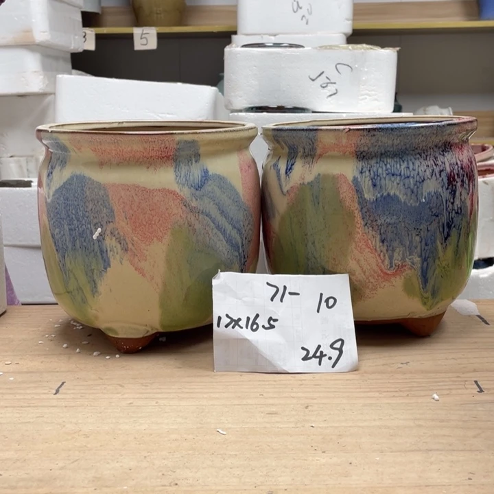 紫砂花盆多肉陶土花盆微瑕10