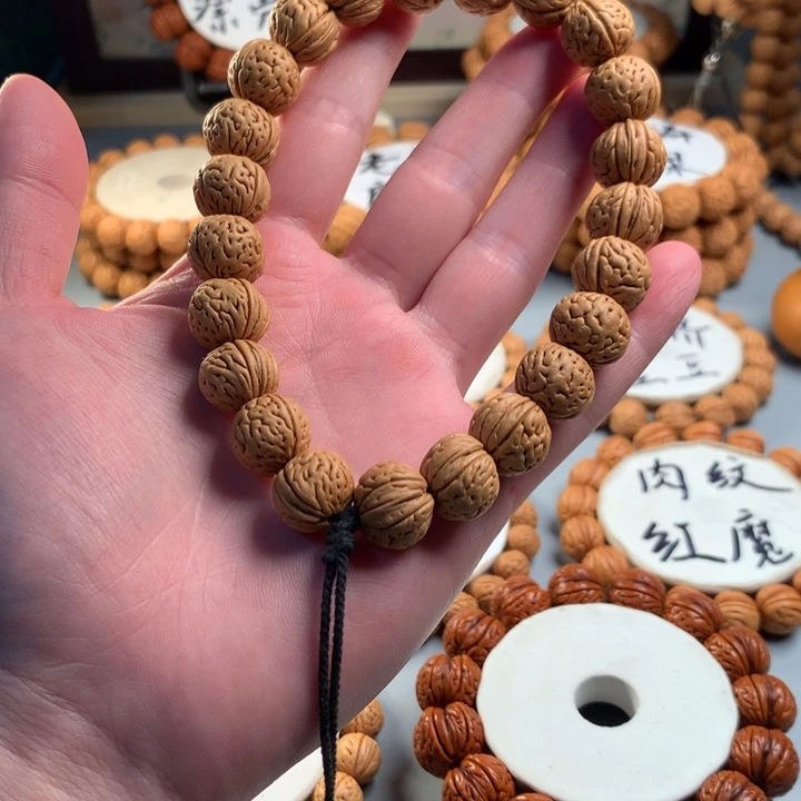 手串桃核宽脐金豆手持