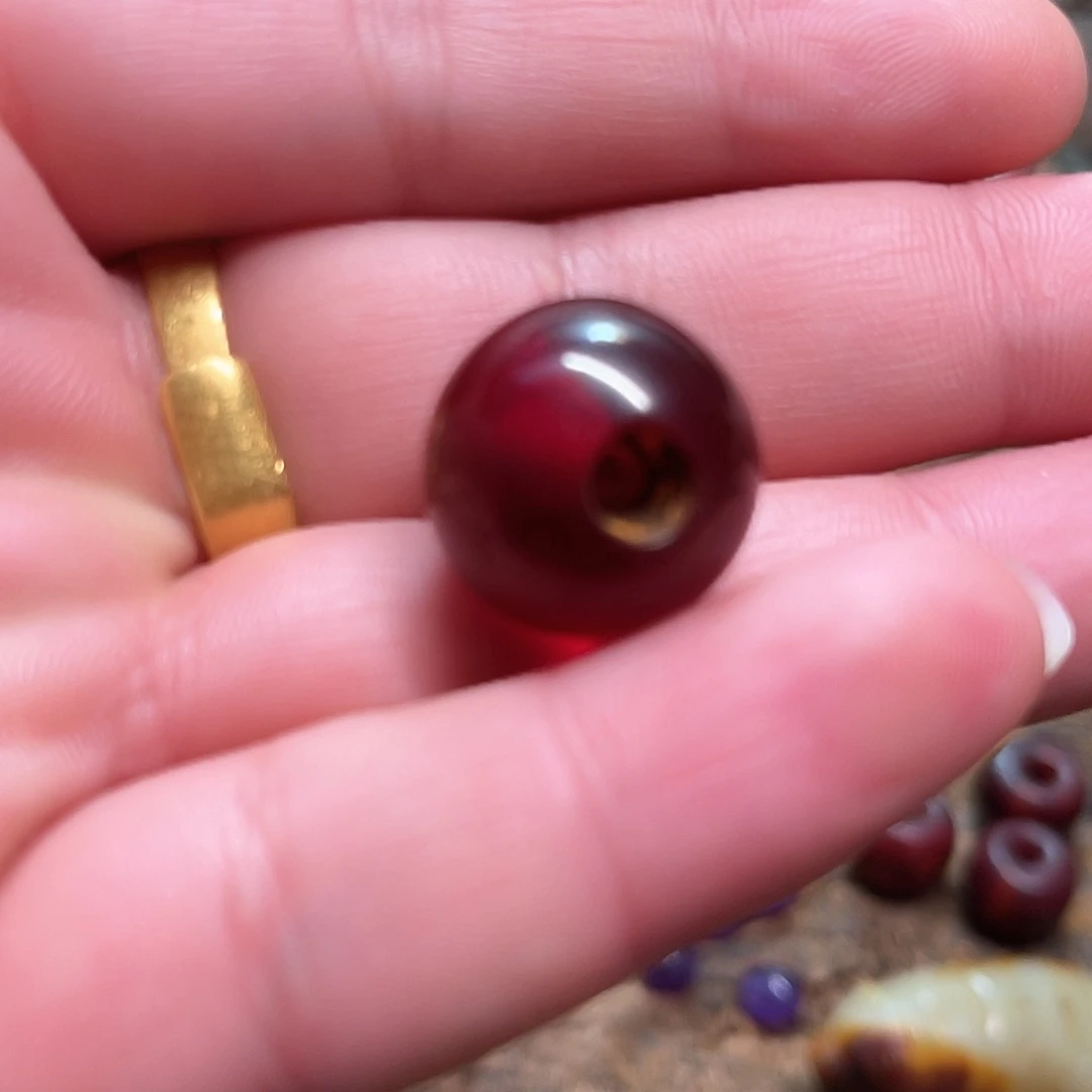 琥珀手链未镶嵌珠子珠子点点滴滴