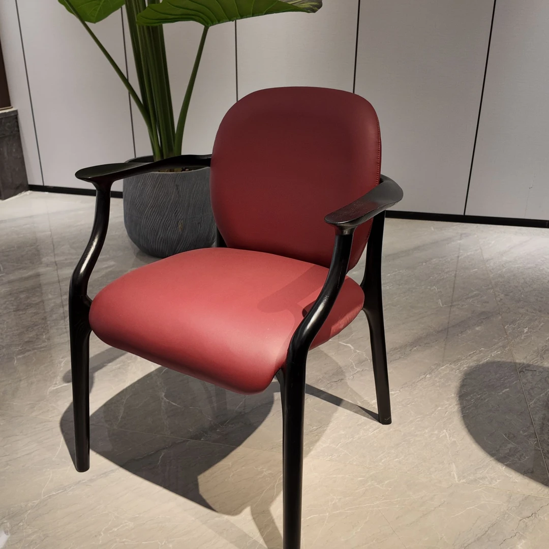 单椅轻奢靠背椅子家用极简休闲椅简约座椅新中式实木简约意式餐椅