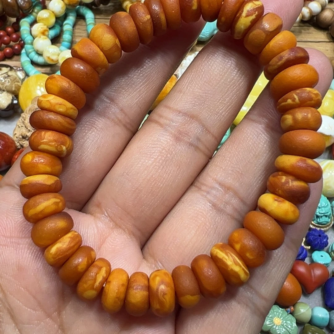 琥珀未镶嵌手链尺寸10