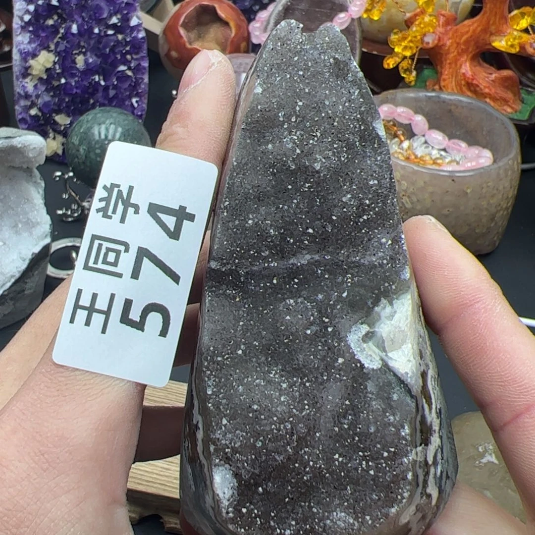 紫晶水晶摆件未镶嵌574