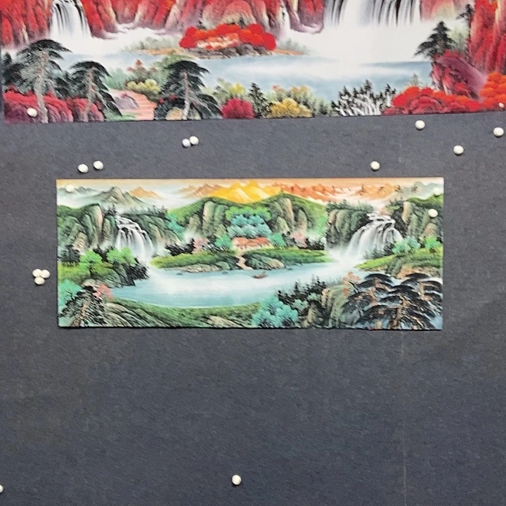 国画小六尺山水一副