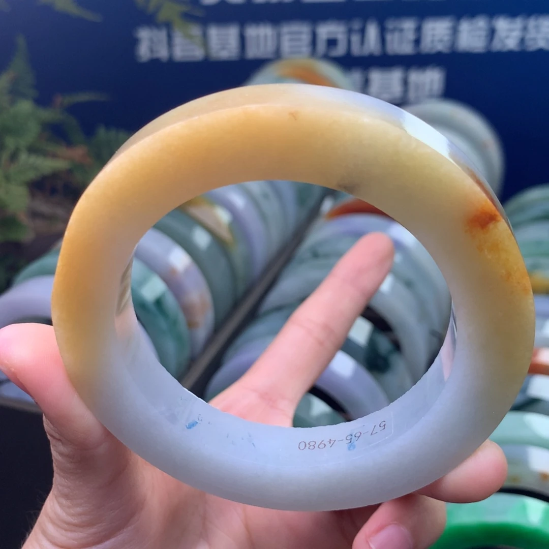 定制翡翠未镶嵌手镯定制不退不换