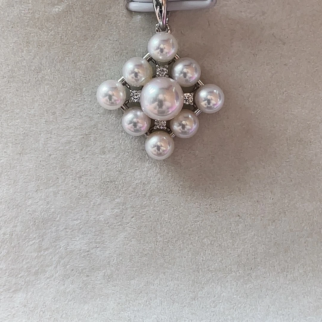 颈饰淡水珍珠银S925镶嵌