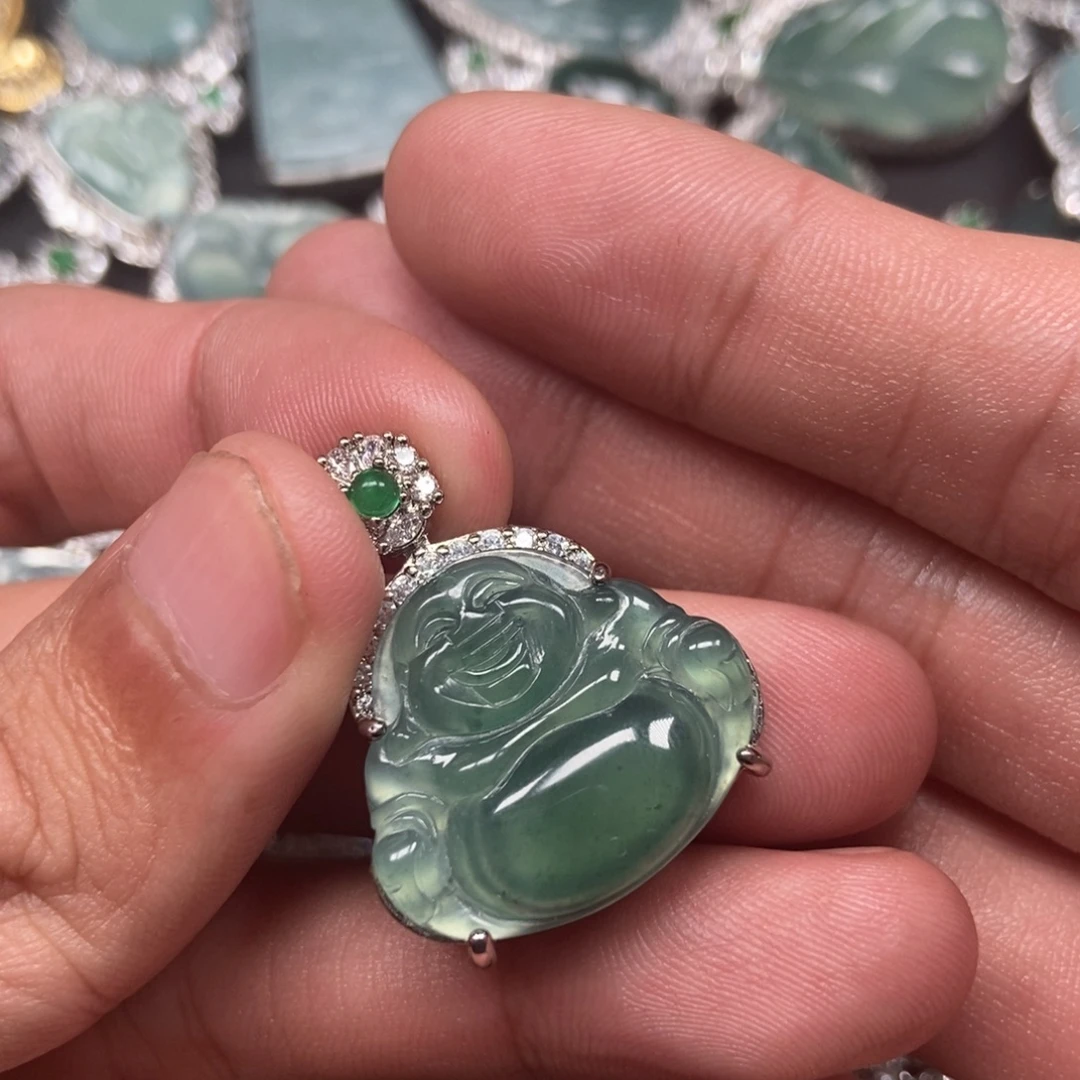 翡翠未镶嵌吊坠(不含链)