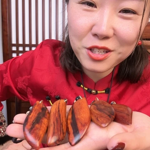 檀香紫檀（小叶紫檀）钥匙扣直播间为准
