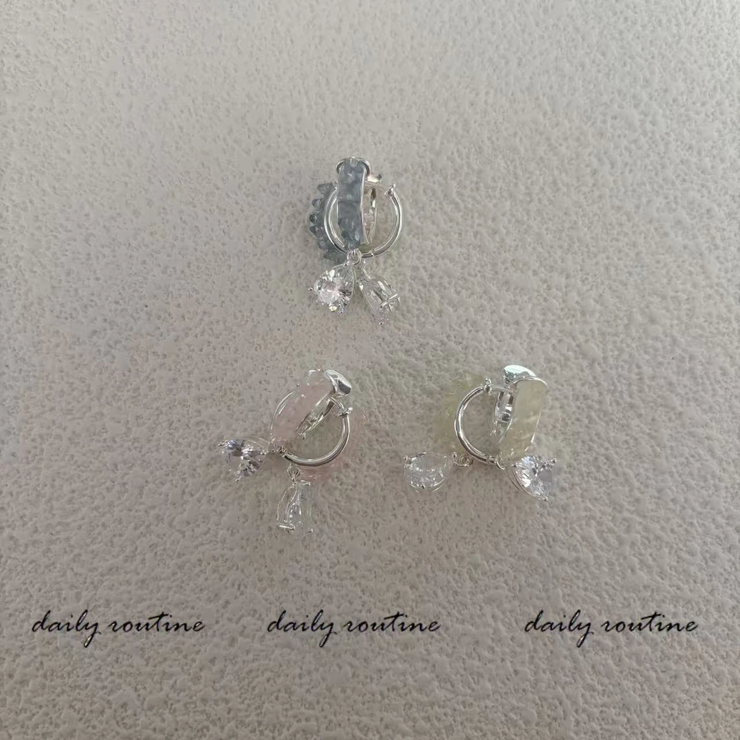 合金耳饰 【设计款】【重磅】是春天呀彩色砂糖系列美到失语