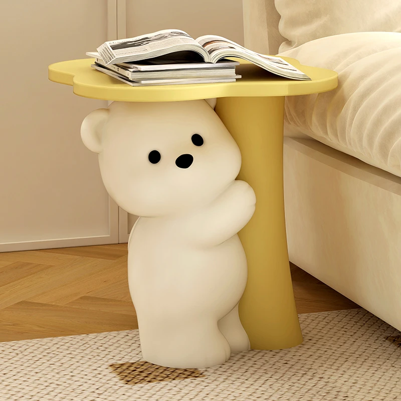 MSKA小熊边几客厅大型落地摆件托盘沙发旁茶几床头柜家居饰品