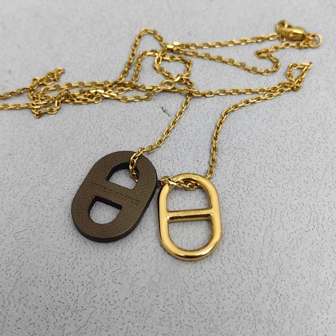 99新 Hermes/爱马仕 爱马仕猪鼻子项链 12191524