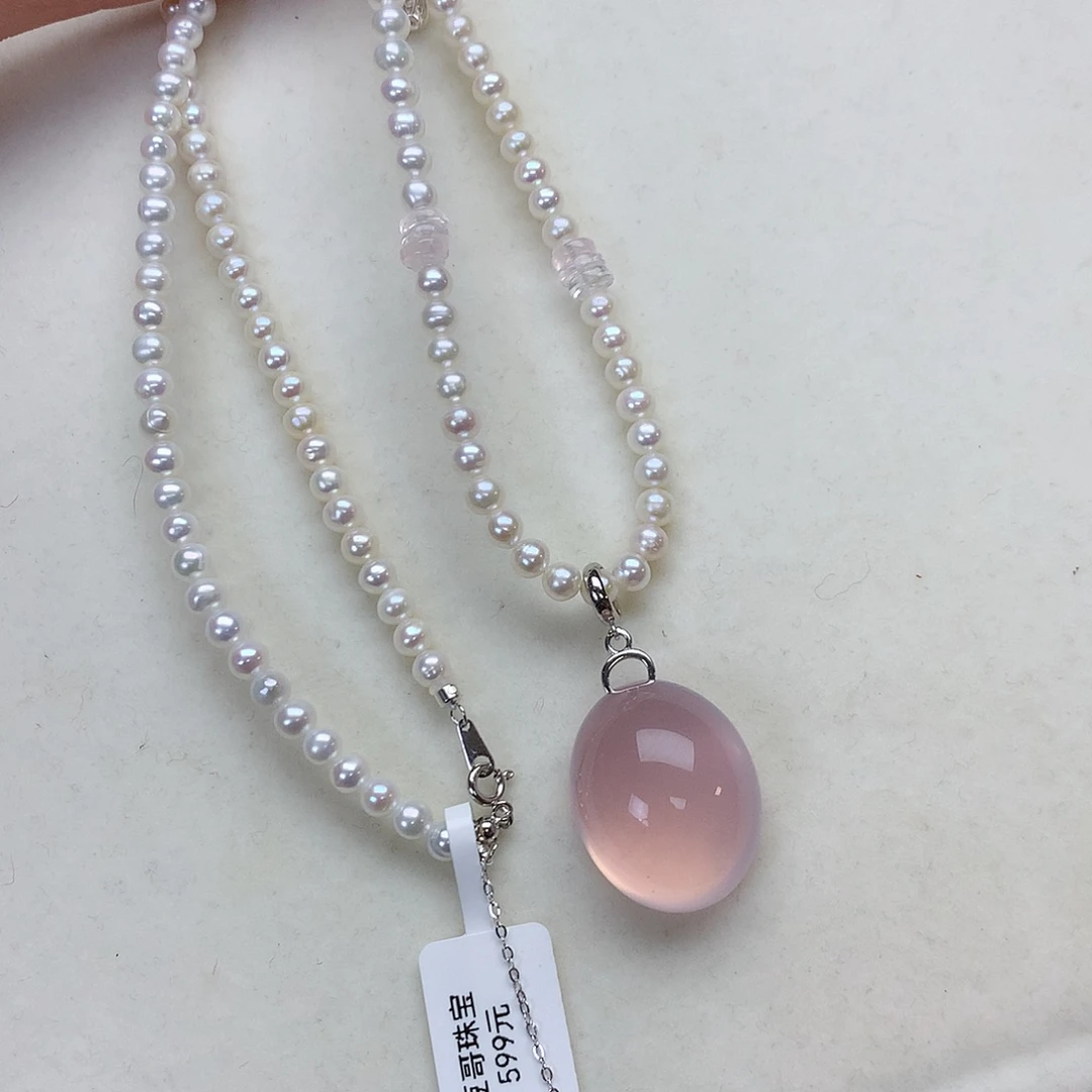 水晶颈饰银S925镶嵌111111111111