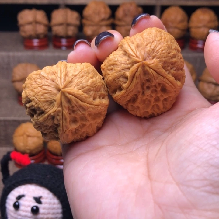 把件文玩核桃69号高山流水佛肚36尺