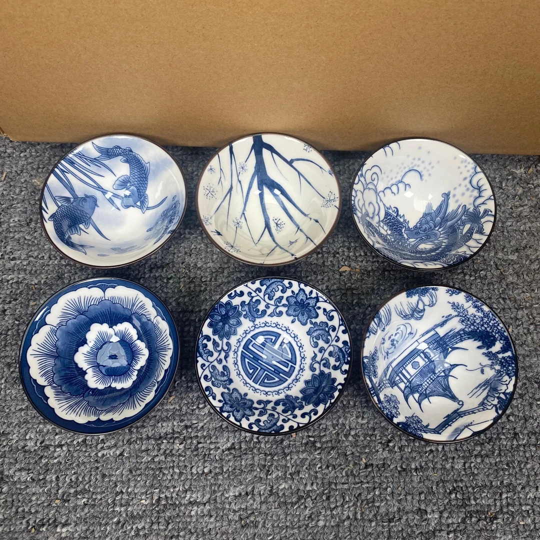 六色斗笠杯六只装（无礼盒）@ZHZ315