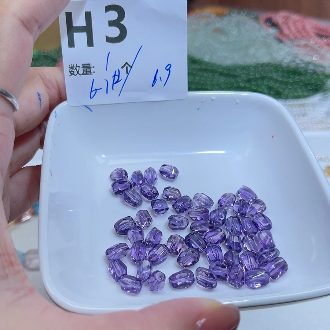 水晶珠宝半成品未镶嵌H3。