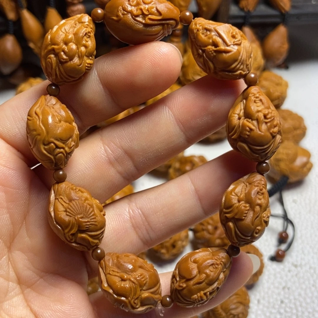 【闪购商品】手串/手链橄榄核荷叶小财神