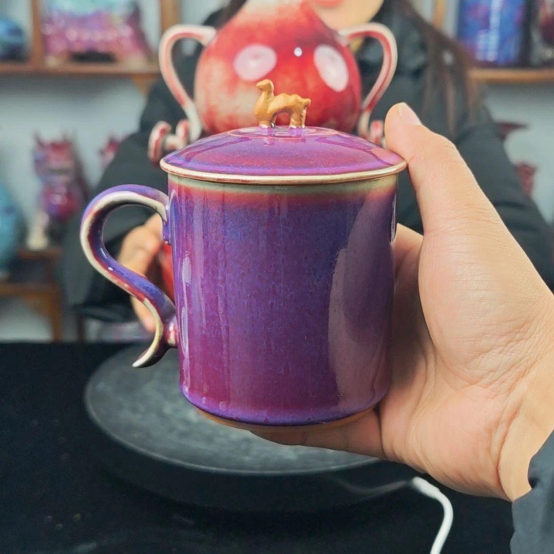摆件钧瓷摆件神后镇钧瓷