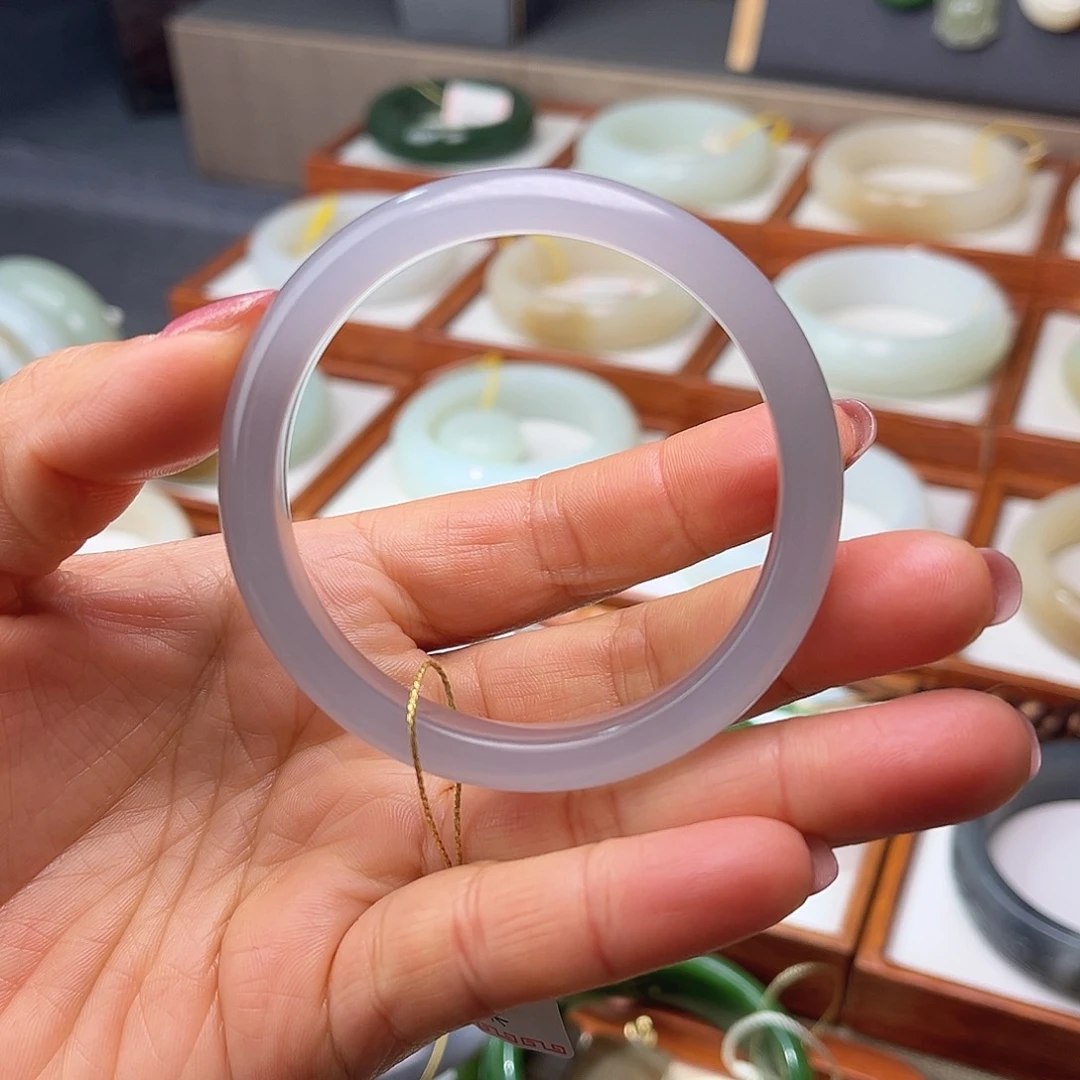 和田玉未镶嵌手镯53.7