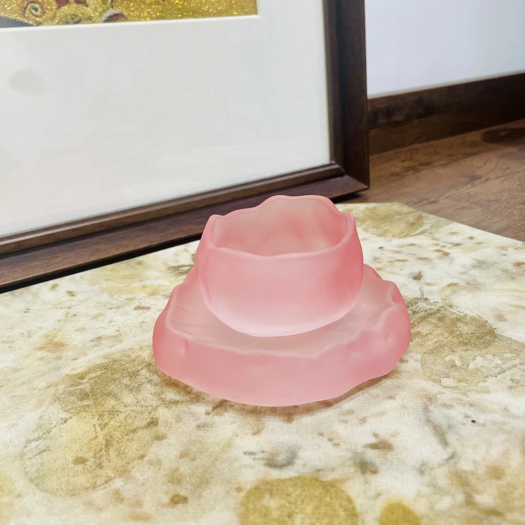 014-红琉璃一杯一垫 （88）