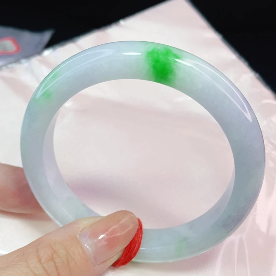 未镶嵌手镯翡翠55.8正圈