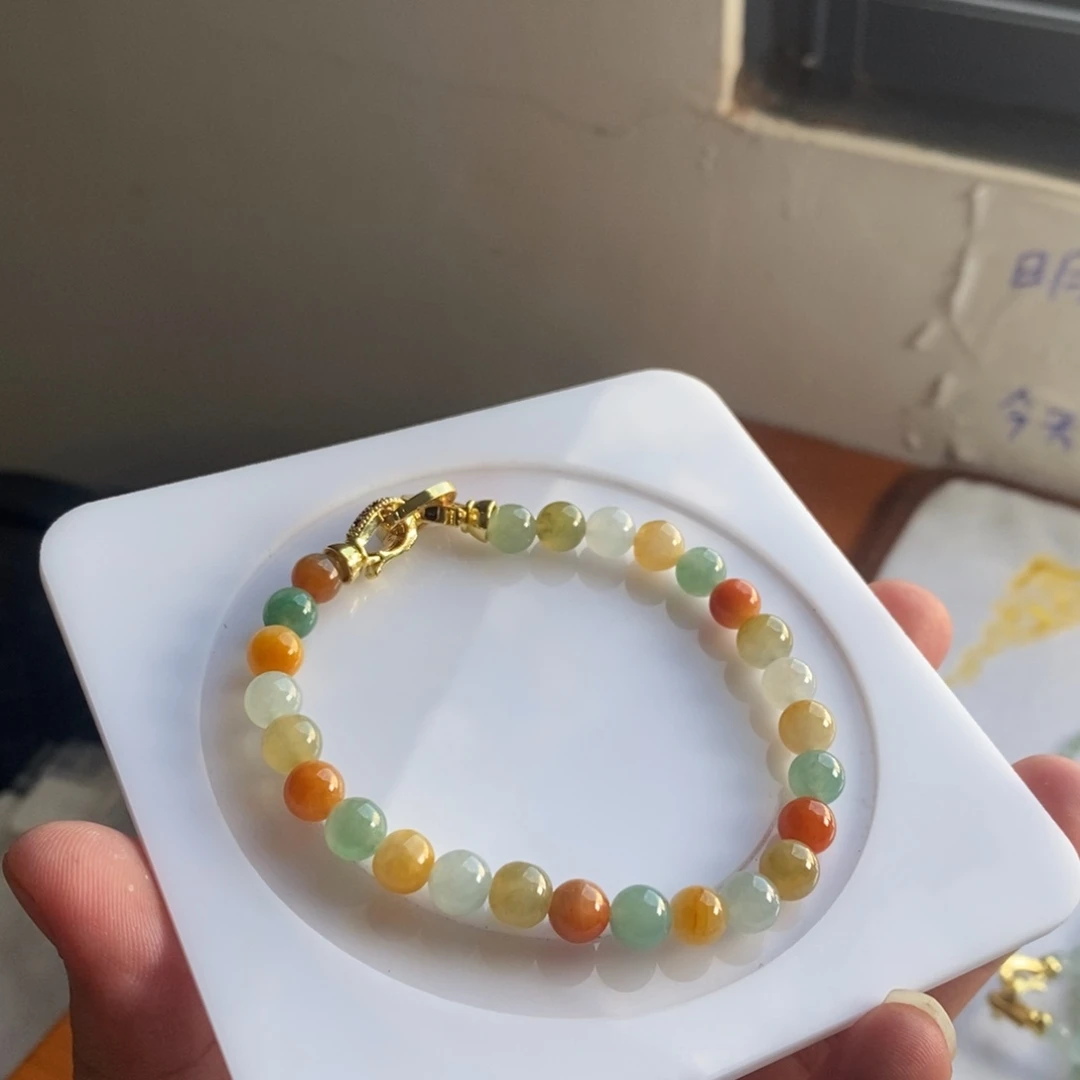 定制翡翠未镶嵌13 缅甸翡翠A货卡6.8
