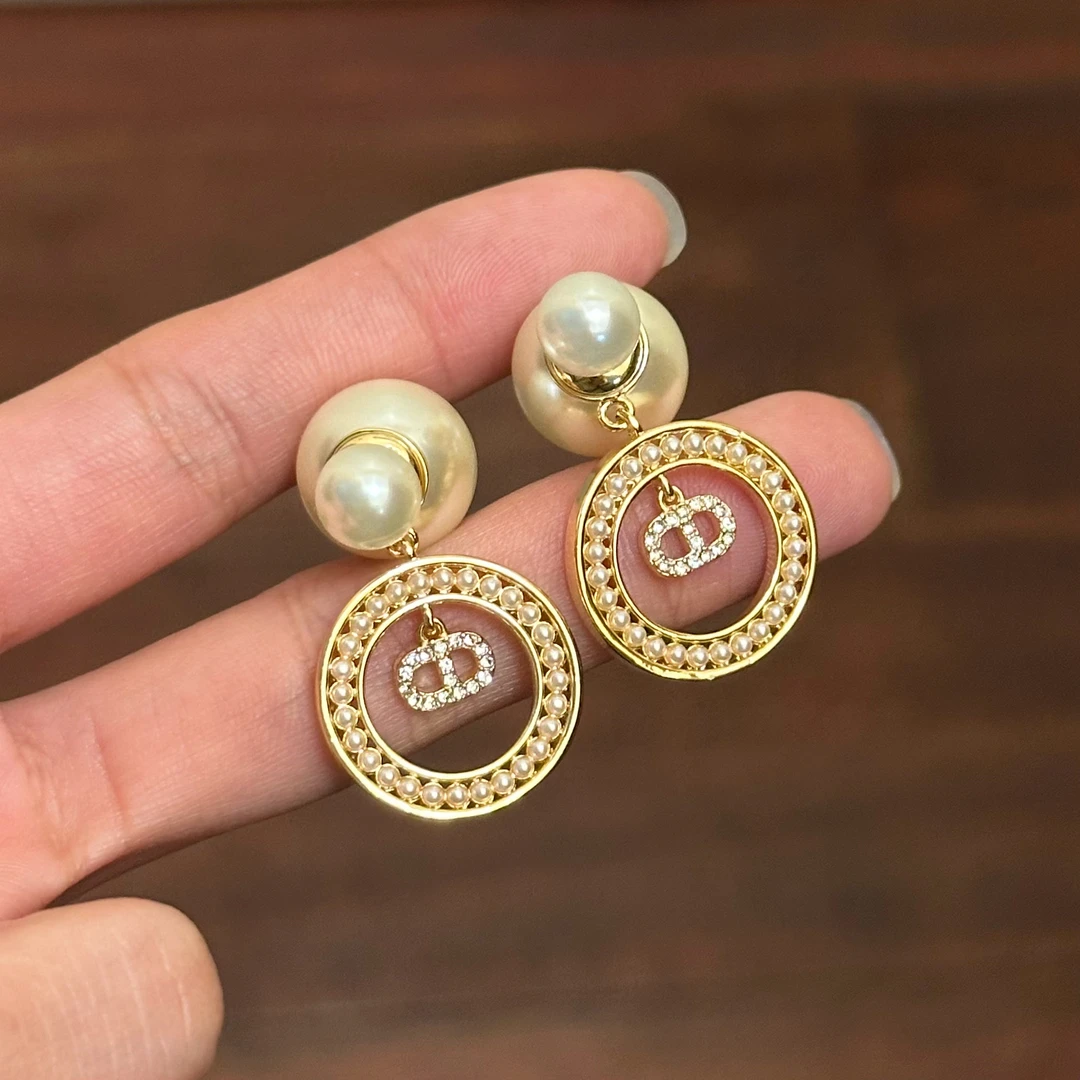 铜合金仿珍珠耳饰 E0177 时尚气质温柔百搭新年礼物耳环