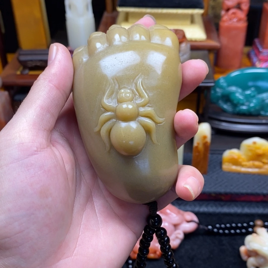 寿山石其他八**肌红红火火好好好