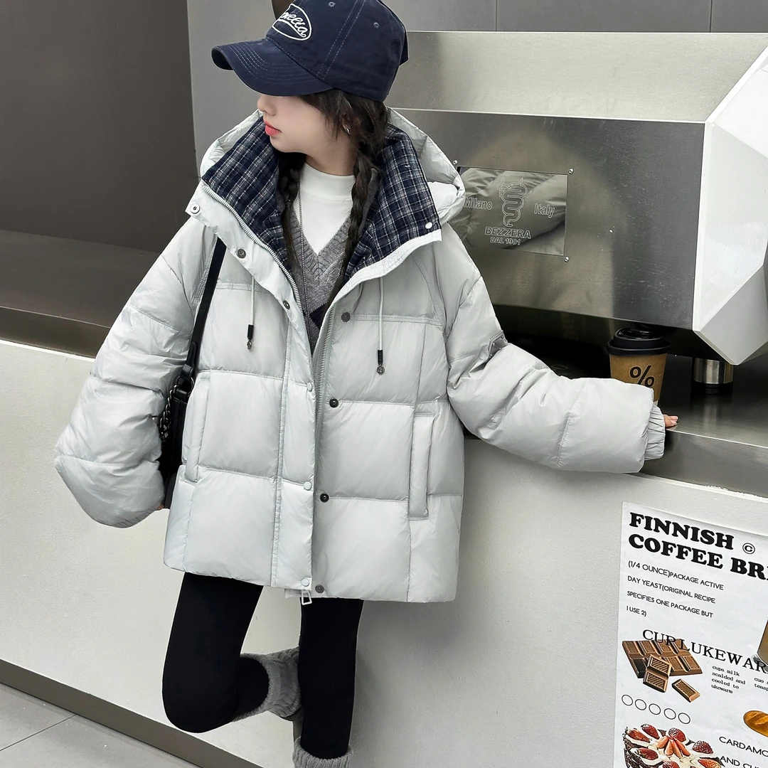女童羽绒服中大童潮款白鸭绒2025年冬季爆款年服中学生洋气高品质