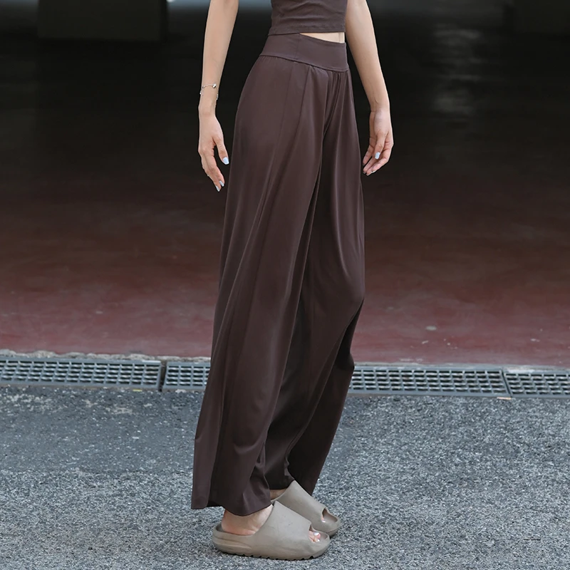 【OTSA】秋季阔腿运动裤女休闲高腰宽松阔腿裤健身跑步显瘦长裤