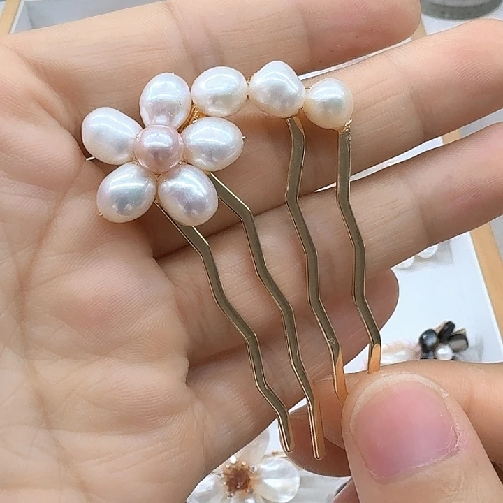 未镶嵌发饰淡水珍珠