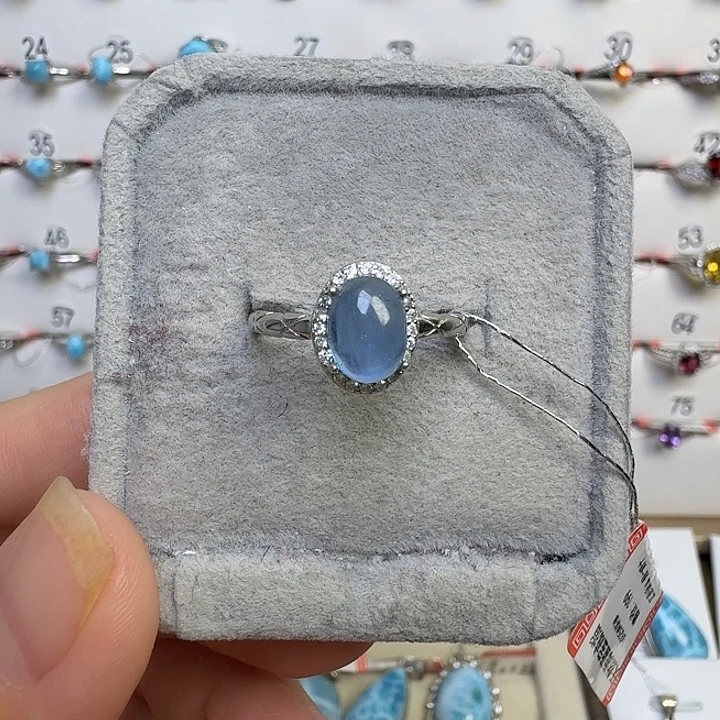 银S925镶嵌水晶戒指