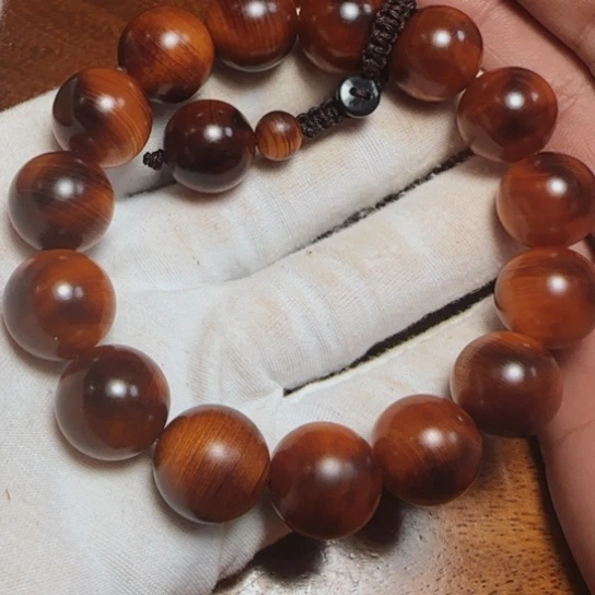 柏木（崖柏）全陈化老料把件串