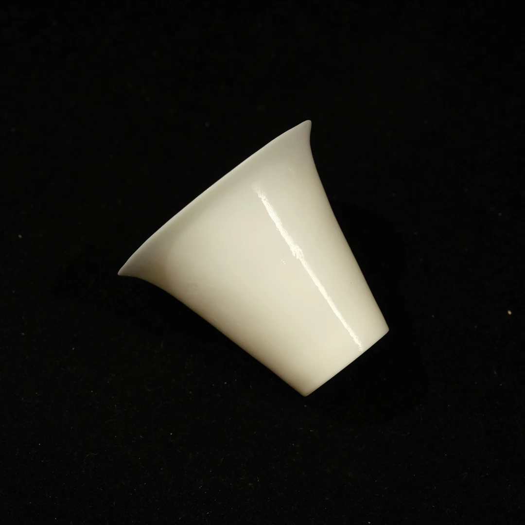 【隐山集】德化薄胎撇口杯（口径55mm 高45mm 容量30cc）
