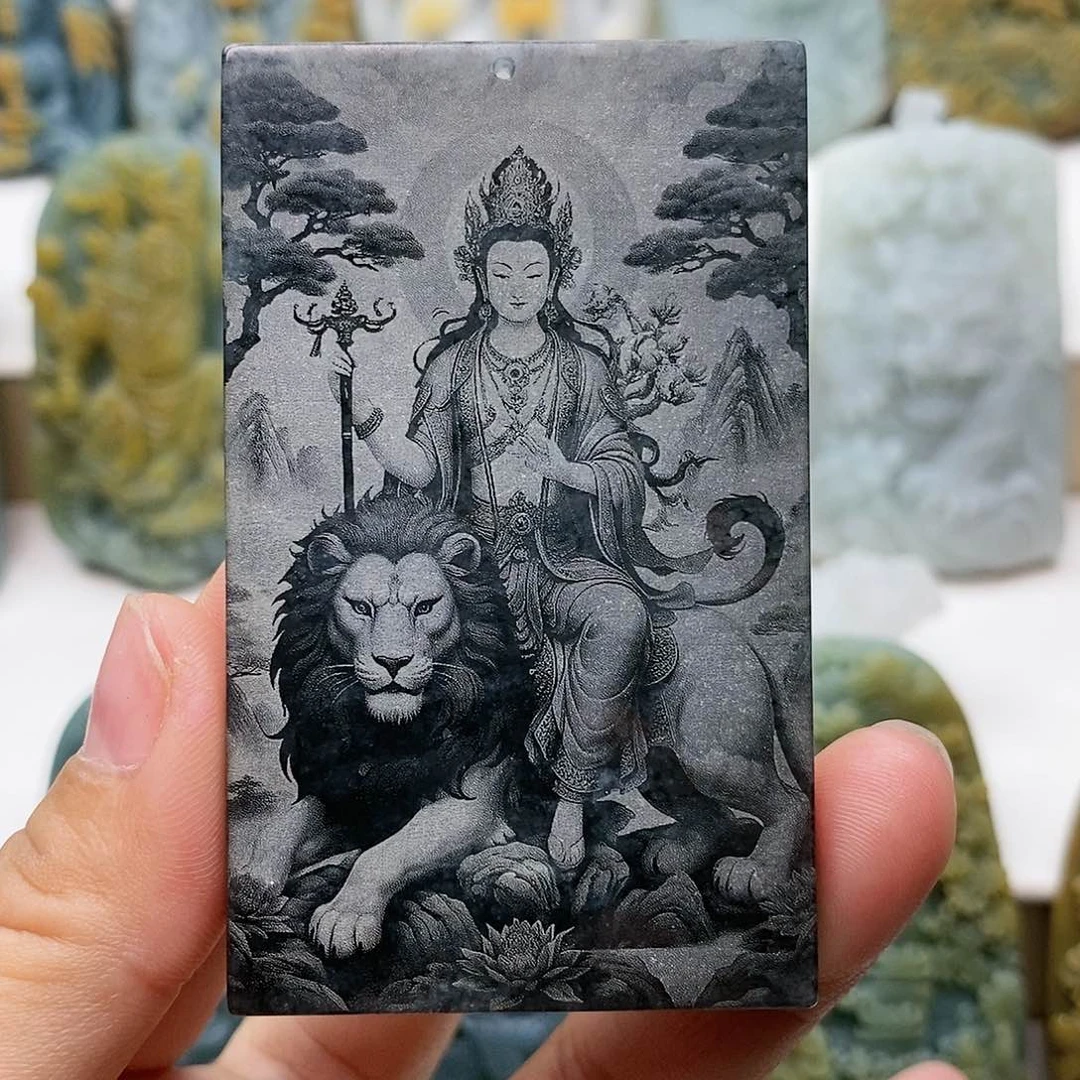 颈饰未镶嵌翡翠文殊